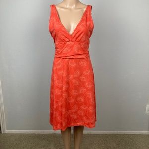 NWT Patagonia Orange Flower Dress Size Large